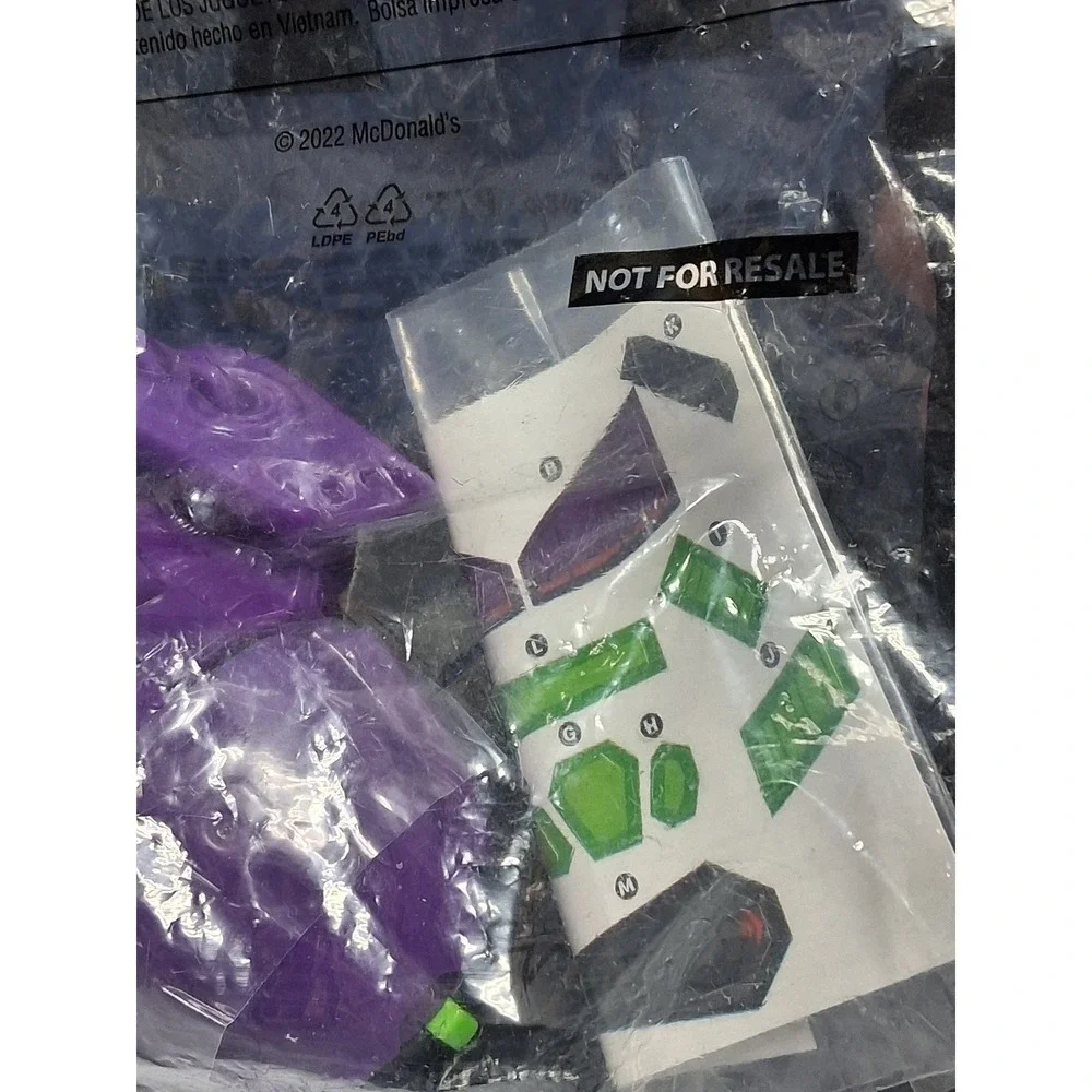 McDonalds Lightyear Happy Meal‎ Toy Purple Zurg Fighter Ship 5 Sealed 2022